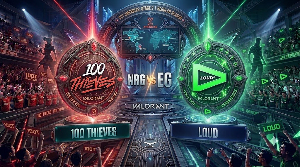 Pronóstico para el partido 100 Thieves — LOUD en VCT Americas: Stage 2 de Valorant