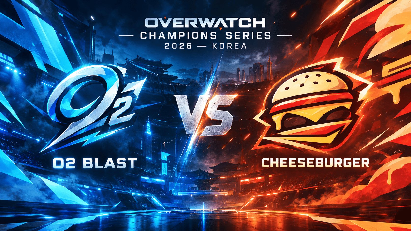 O2 Blast vs Cheeseburger at Overwatch Champions Series 2026 — Korea: Prediction and Where to Watch