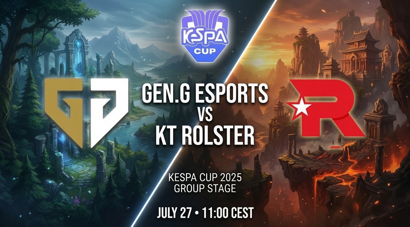 Gen.G Esports vs KT Rolster: прогноз на матч KeSPA Cup 2026