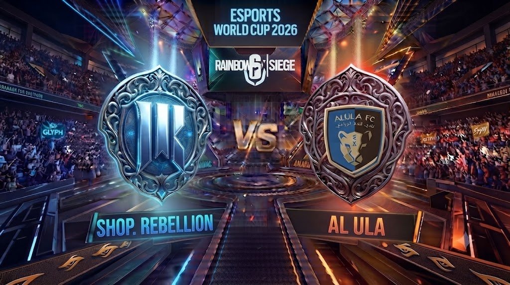 Palpite para a partida Shopify Rebellion vs Al Ula na Esports World Cup 2026 de Rainbow Six Siege