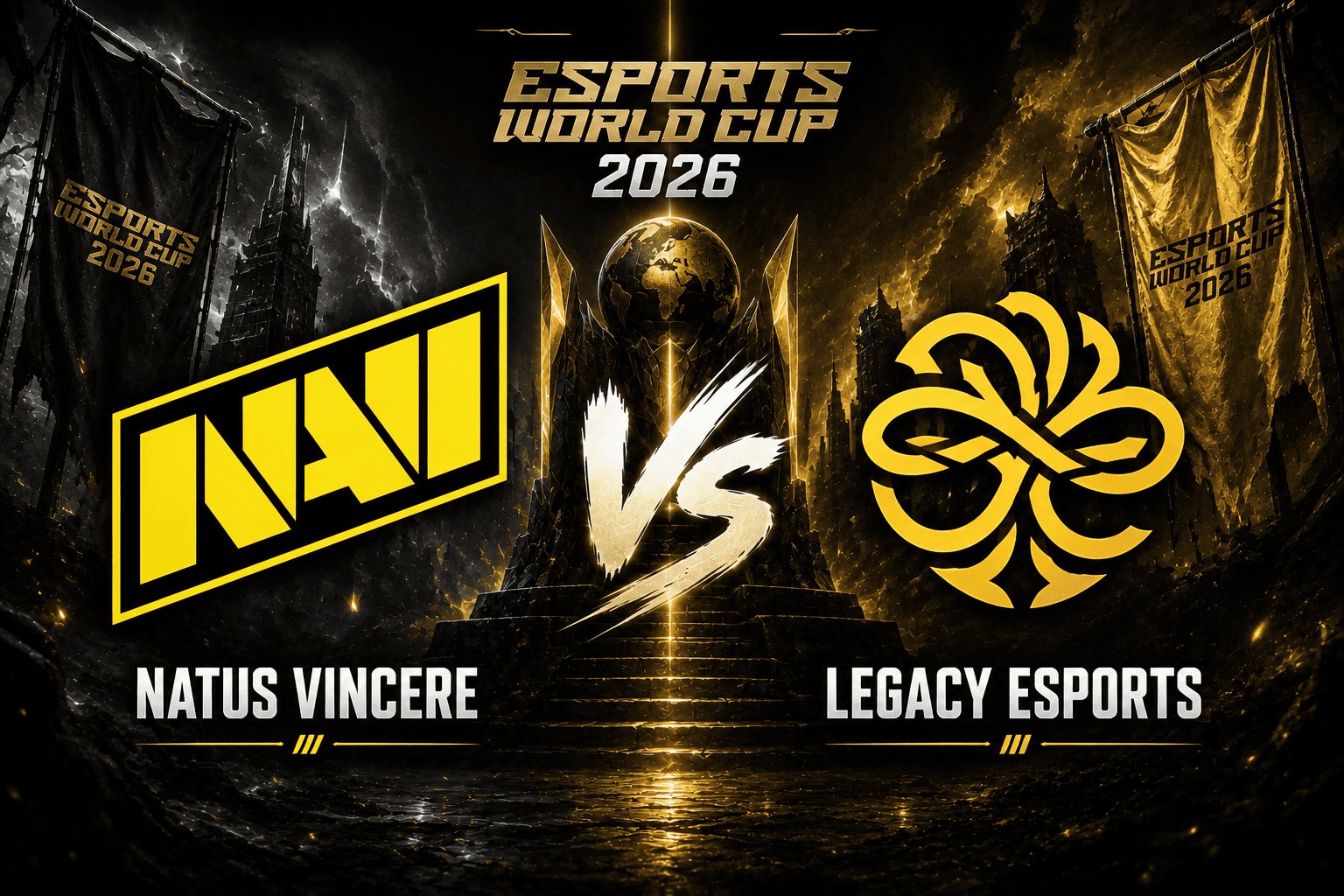 NAVI contra Legacy en el primer partido de playoffs de la Esports World Cup 2026: pronóstico y dónde ver