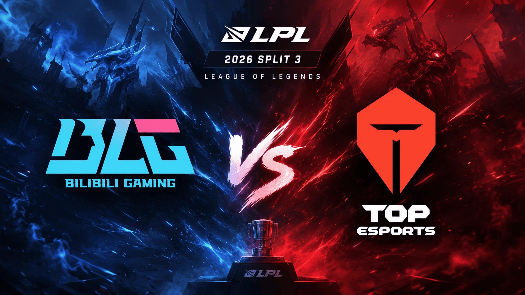 Prognóstico para o jogo Bilibili Gaming vs TOP Esports no LPL 2026 Split 3 de League of Legends