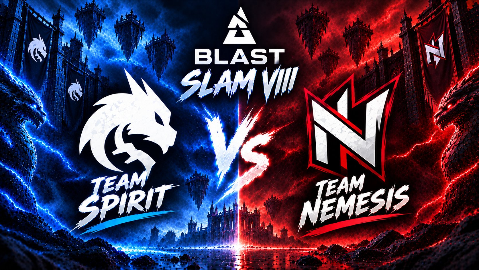Team Spirit gegen Team Nemesis bei BLAST SLAM VIII: Prognose und wo man das Match sehen kann