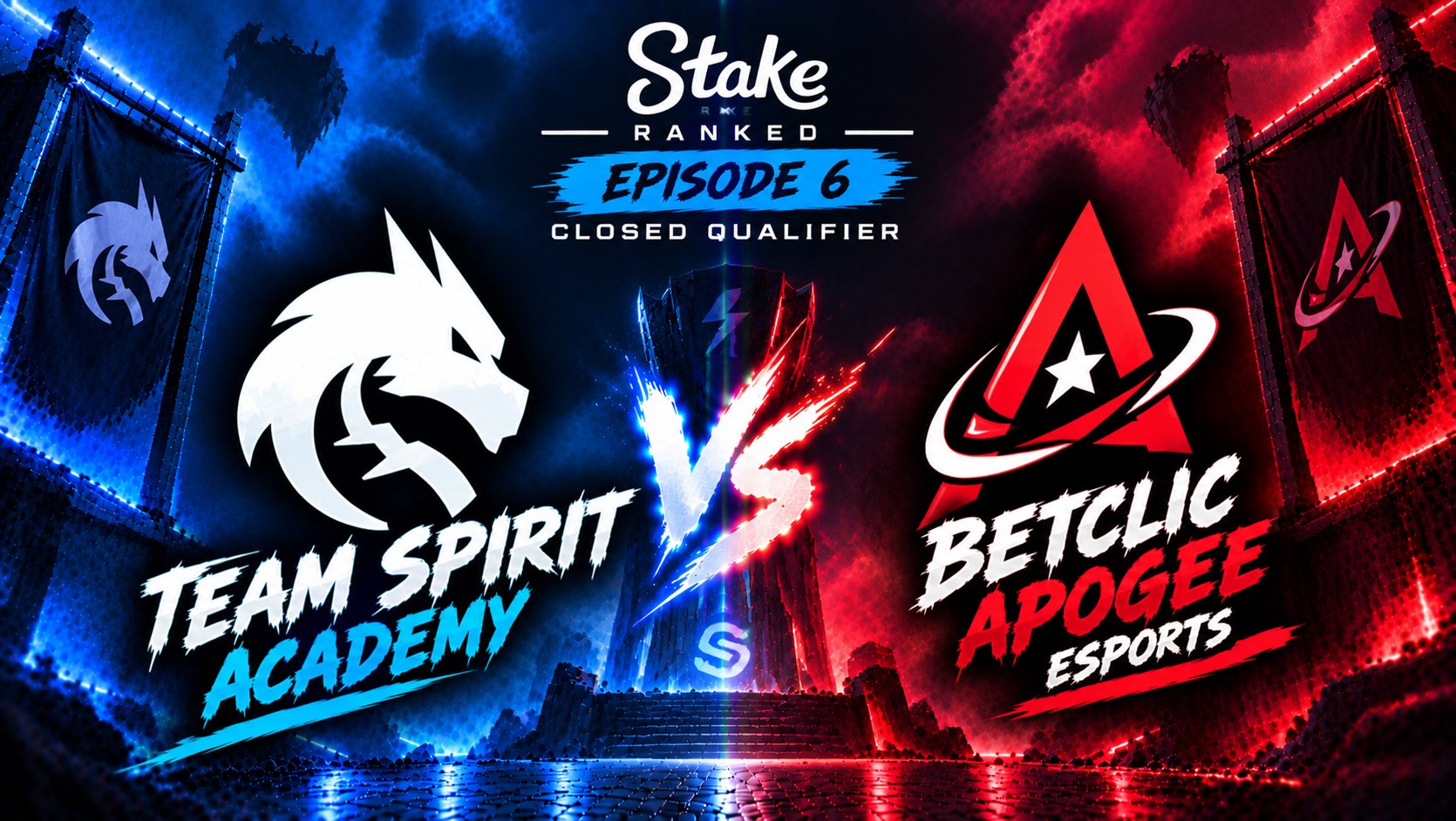 Team Spirit Academy против Betclic Apogee на Stake Ranked Episode 6 CQ: прогноз и где смотреть матч