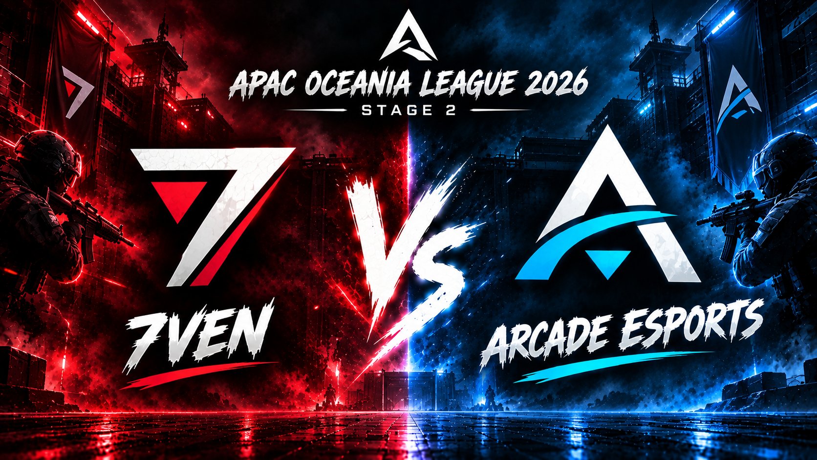 7VEN gegen Arcade Esports bei der APAC Oceania League 2026 Stage 2: Prognose und Livestream
