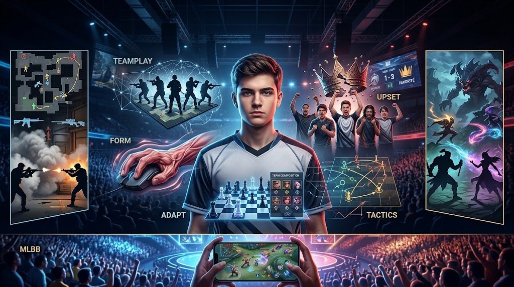 5 sinais de um azarão promissor no CS2, LoL e MLBB