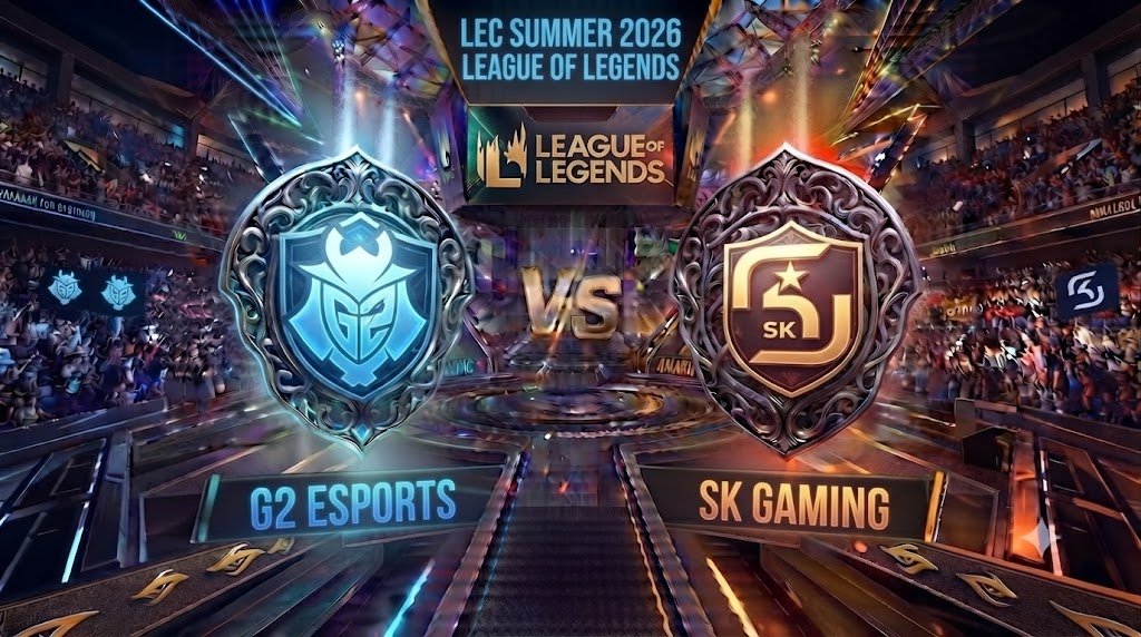 Prognóstico para G2 Esports vs SK Gaming na LEC Summer 2026 de League of Legends