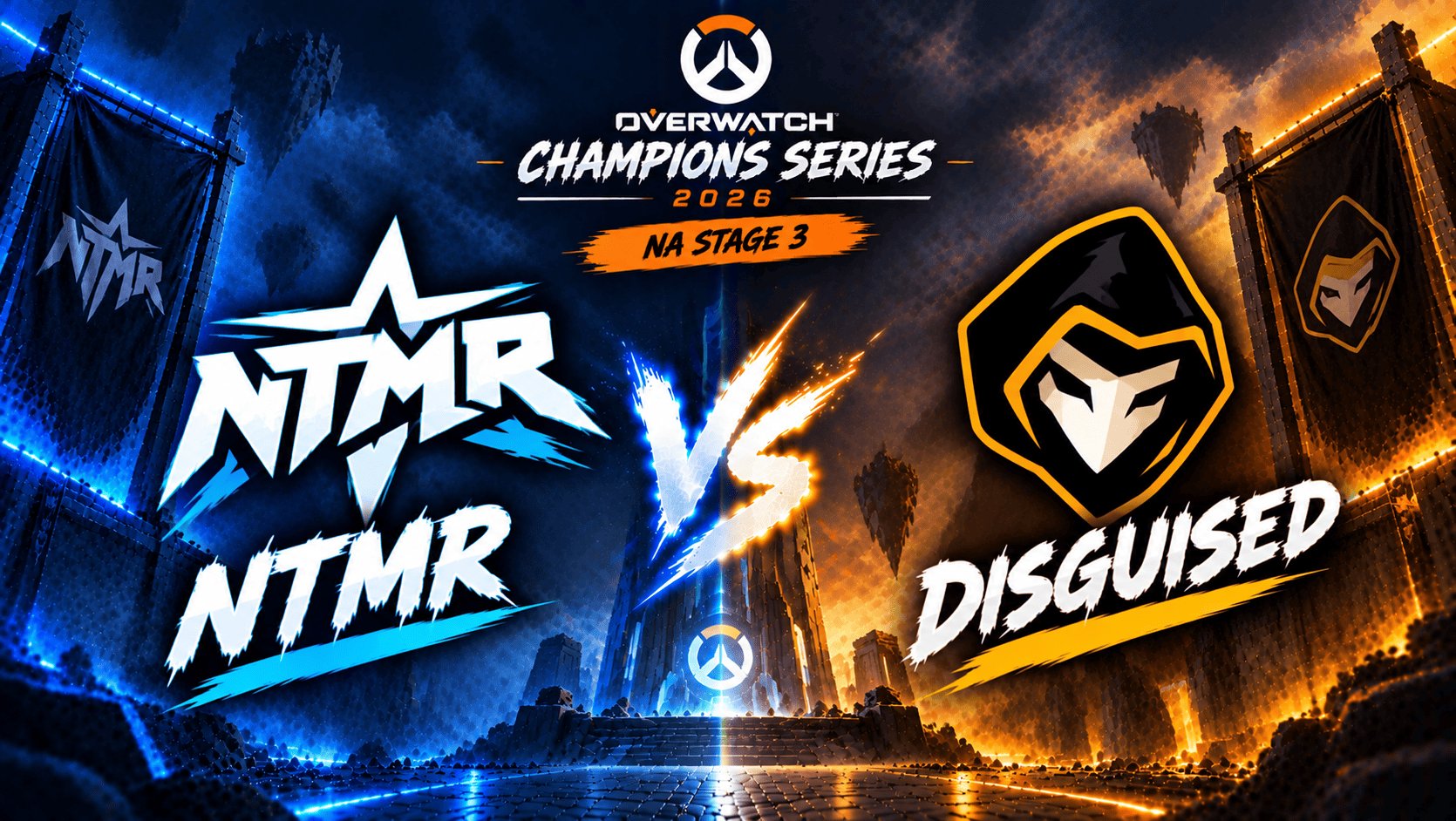 NTMR против Disguised на Overwatch Champions Series 2026 - NA Stage 3: прогноз и где смотреть матч